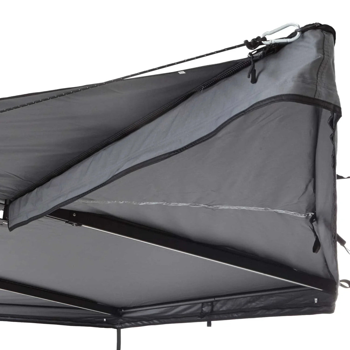 180° Heck-Markise LEAF 150 cm von Vickywood grau - Markisen