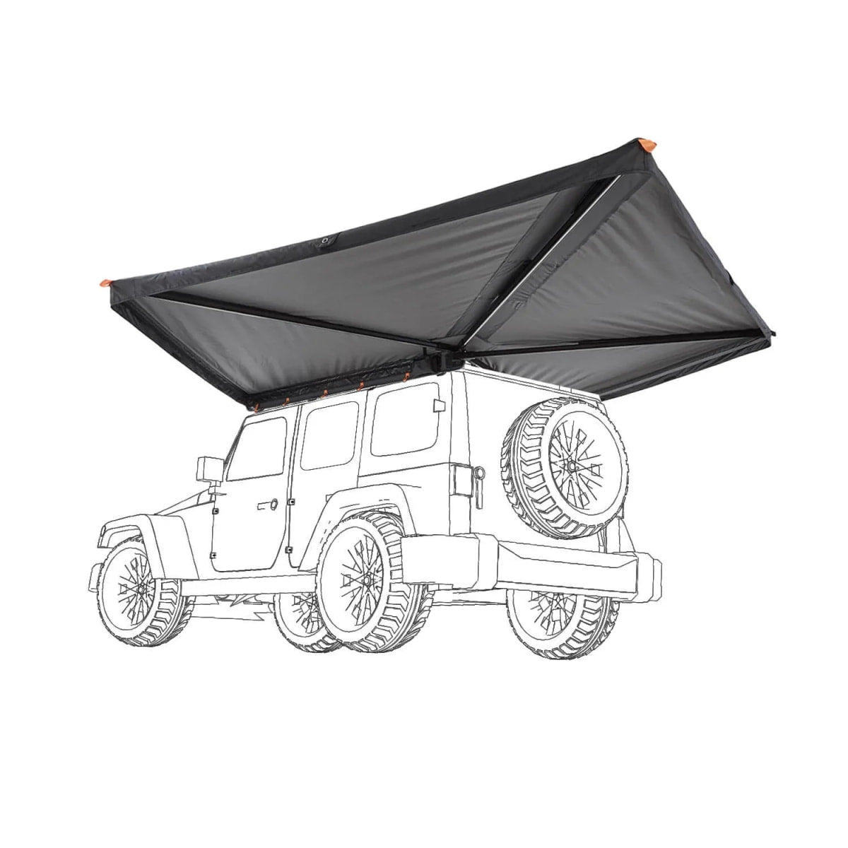Rugged Hardcover Markise 270° für Offroad