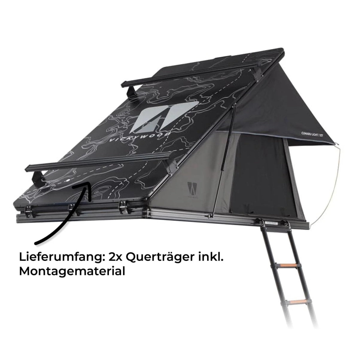 2x Vickywood Cumaru Light 152 Querträger inkl. Zubehör