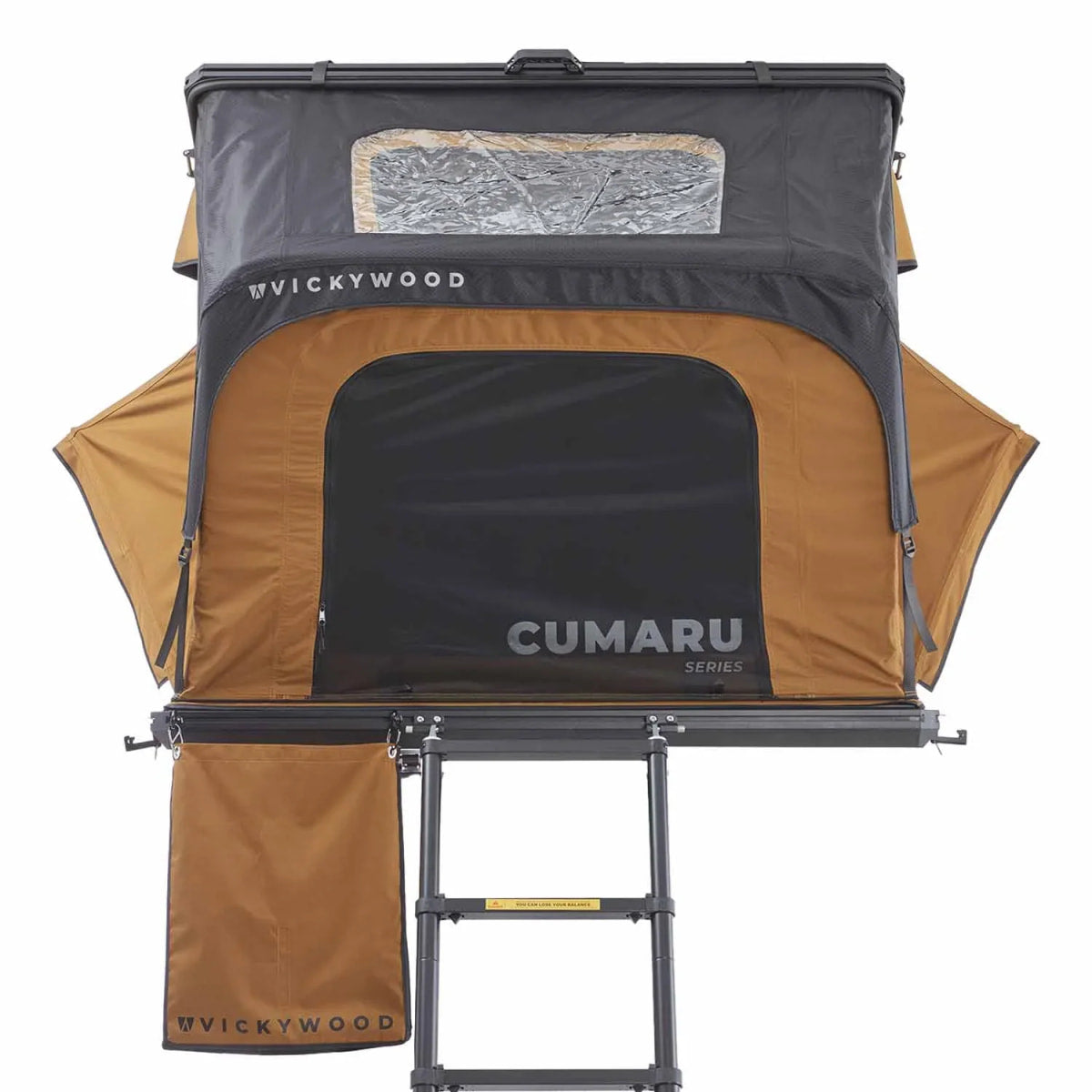 Alu-Hartschalen Dachzelt CUMARU UP 145 goldbraun