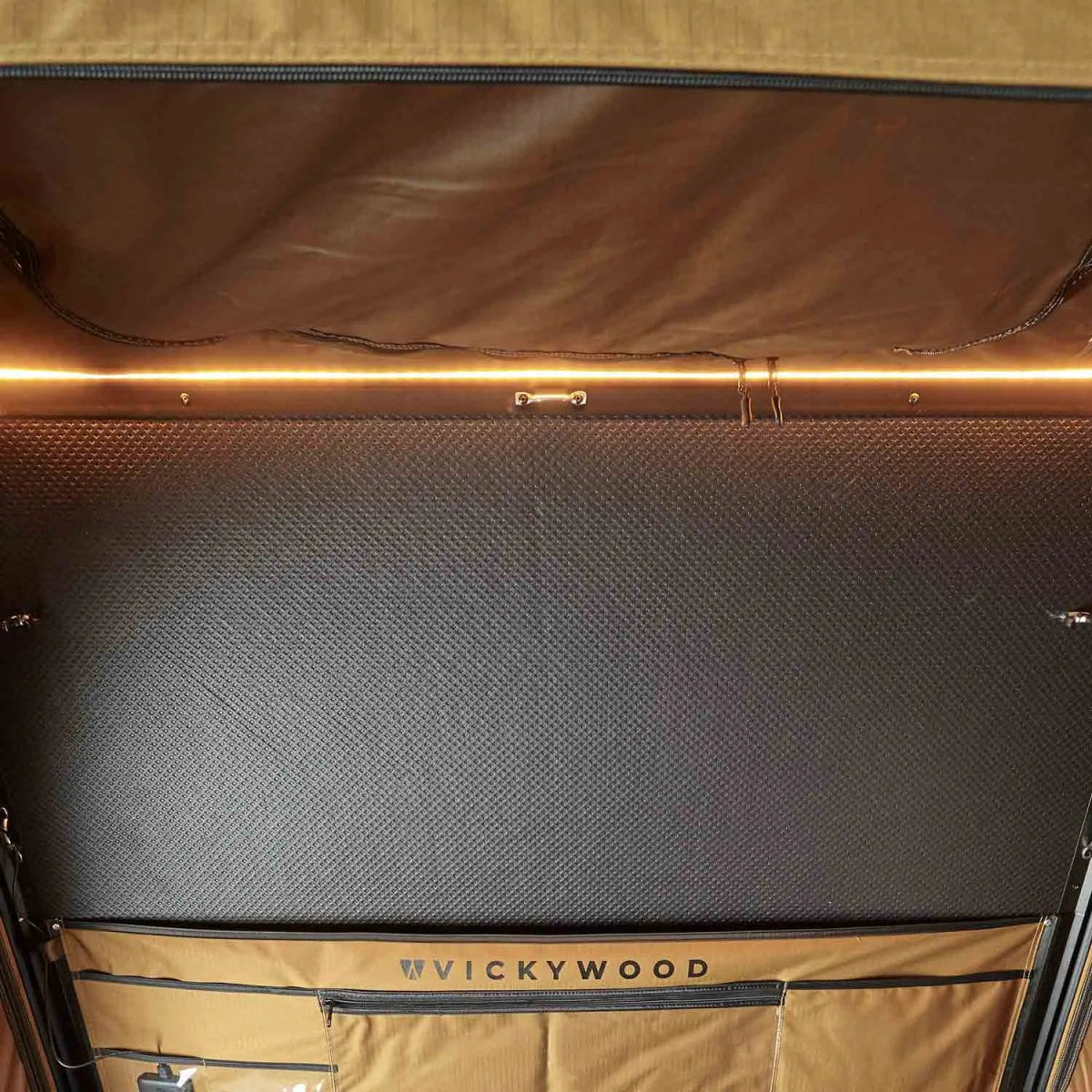 Alu-Hartschalen Dachzelt CUMARU UP 145 goldbraun