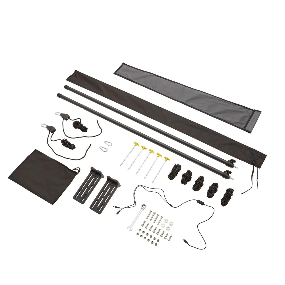 Auto Seitenmarkise 180° LEAF 200 cm grau - Markisen