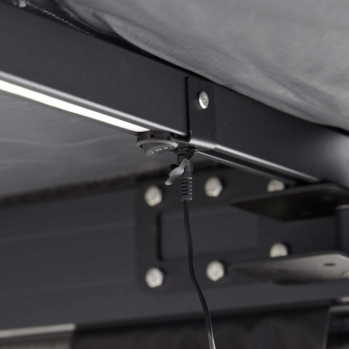 Auto Seitenmarkise 180° LEAF 200 cm grau - Markisen