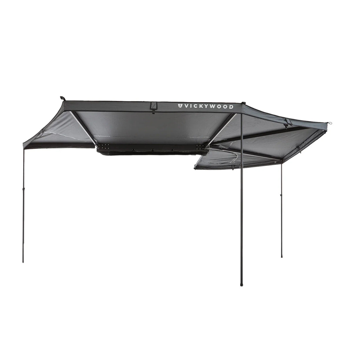 Auto Seitenmarkise 270° LEAF EXTENDED Links 200 cm grau