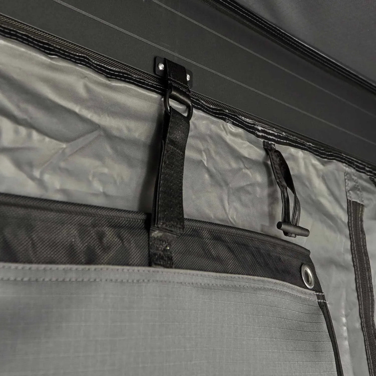 Auto Seitenmarkise 270° LEAF EXTENDED Links 200 cm grau