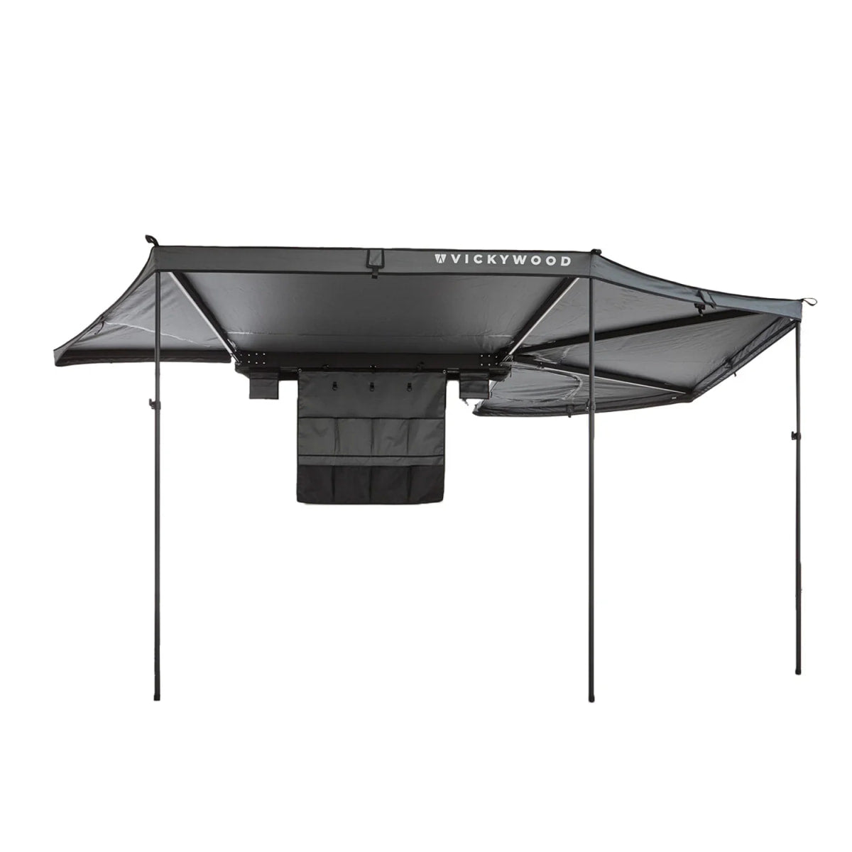 Auto Seitenmarkise 270° LEAF EXTENDED Links 250 cm grau