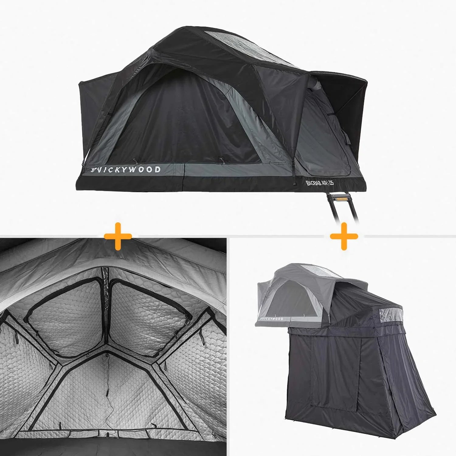 Bundle-Deal Dachzelt Vickywood BAOBAB AIR 135