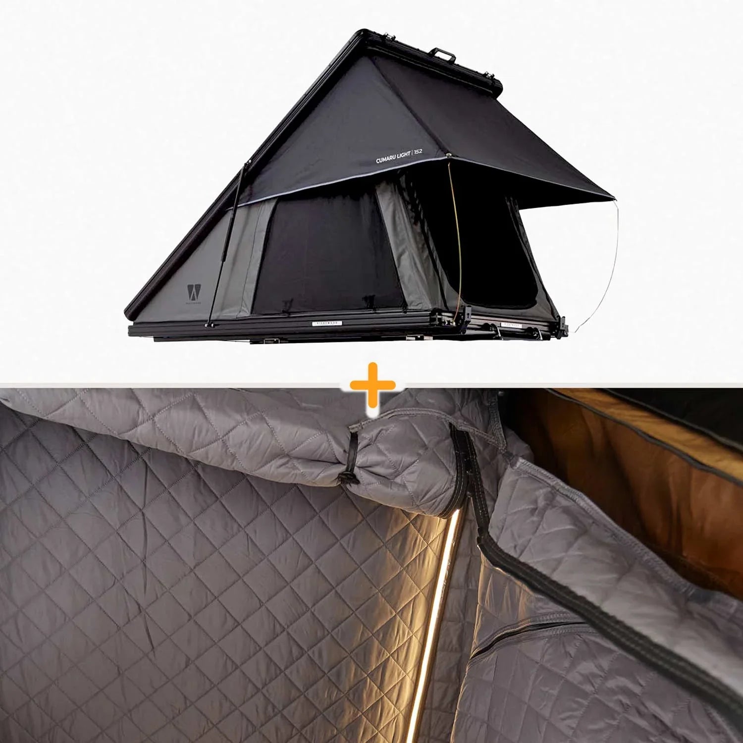 Bundle-Deal Dachzelt Vickywood CUMARU LIGHT 127 grau