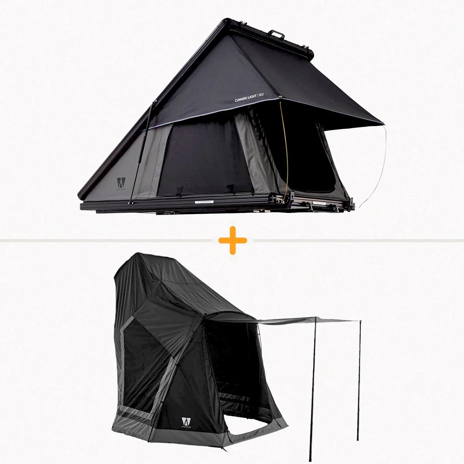 Bundle-Deal Dachzelt Vickywood CUMARU LIGHT 127 grau