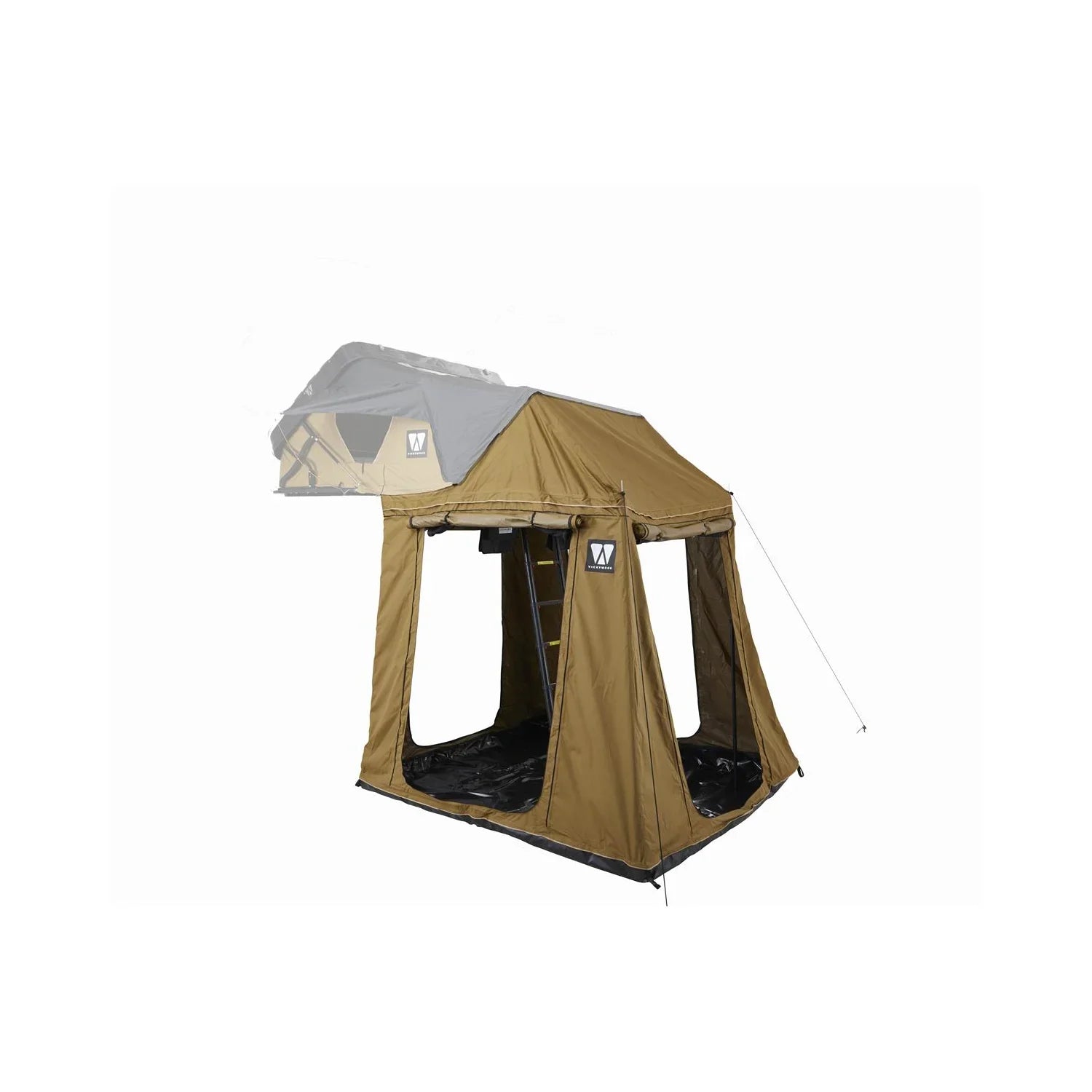 Bundle-Deal Dachzelt Vickywood MIGHTY OAK 3.0 160 goldbraun