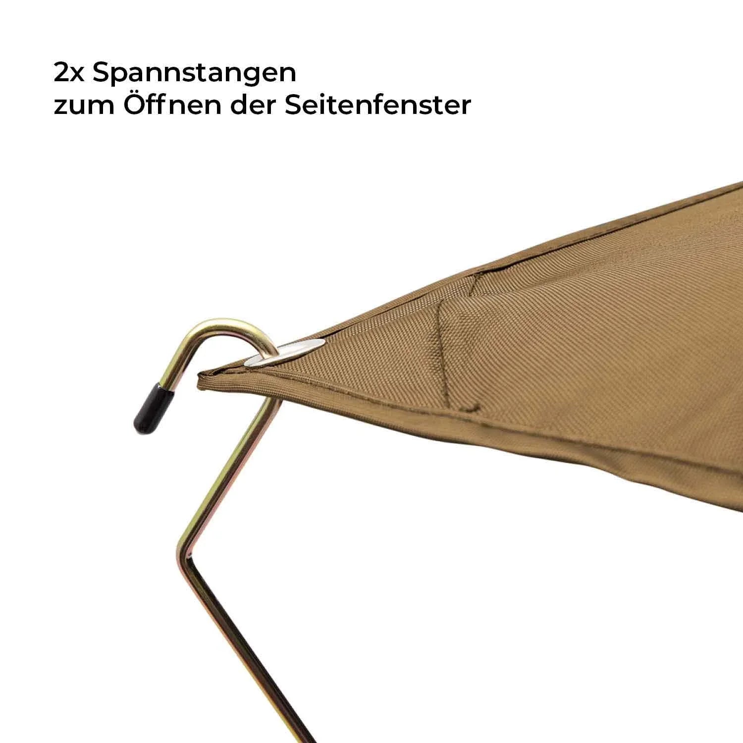 Bundle-Deal Dachzelt Vickywood MIGHTY OAK LIGHT 165 goldbraun