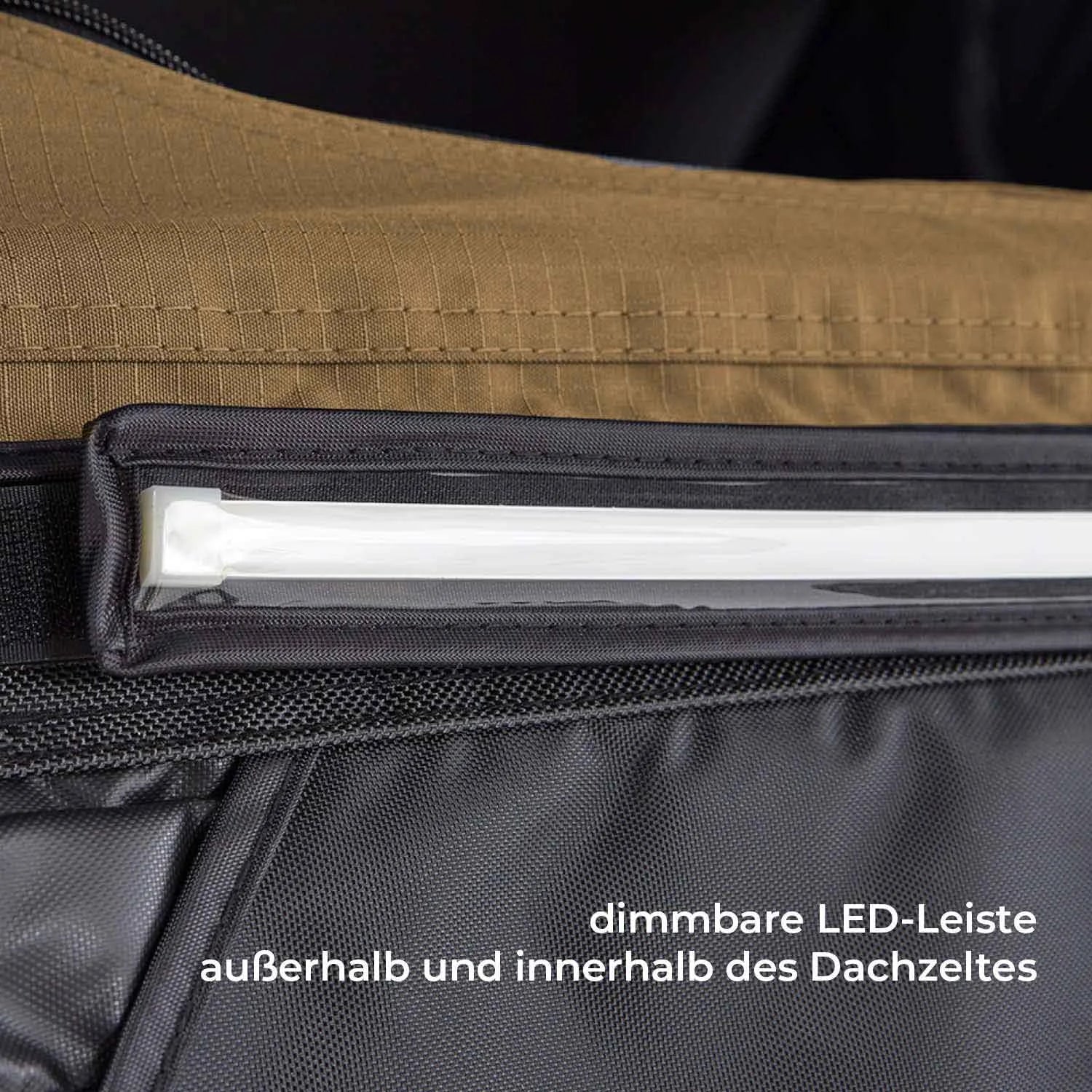 Bundle-Deal Dachzelt Vickywood MIGHTY OAK LIGHT 165 goldbraun