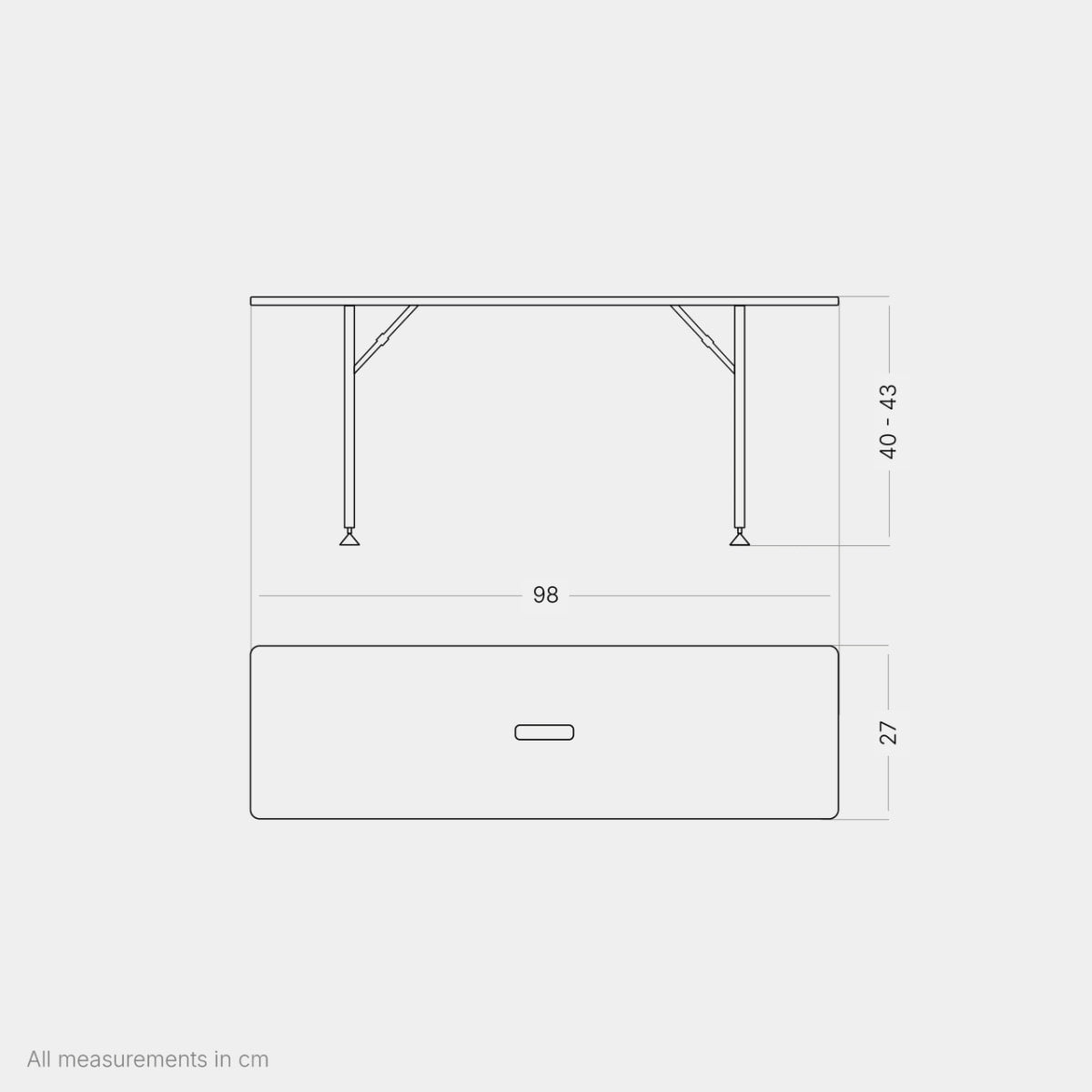 Campingbank Benny Set von qeedo - Campingbank