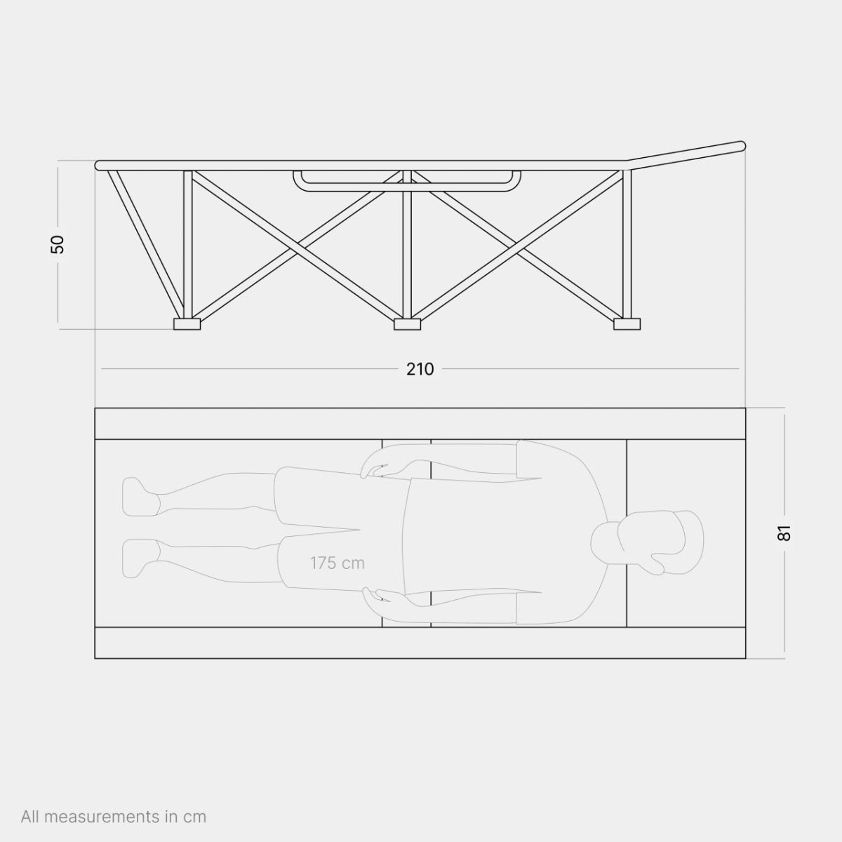 Campingliege Quick Jimmy von qeedo - Stuhl