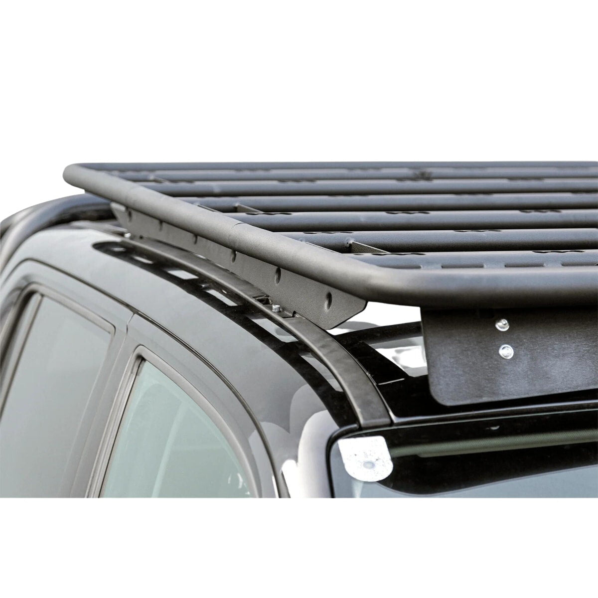 Dachträger NAVIS flach Aluminium schwarz mit Spoiler für VW