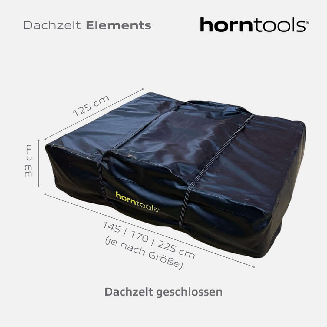 Dachzelt Elements Gen II 220 cm Midnight Stone von horntools – Dachzelt