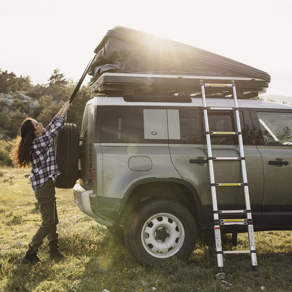 Dachzelt Horntools Themis PopUp Hartschalenzelt Schwarz/Grau