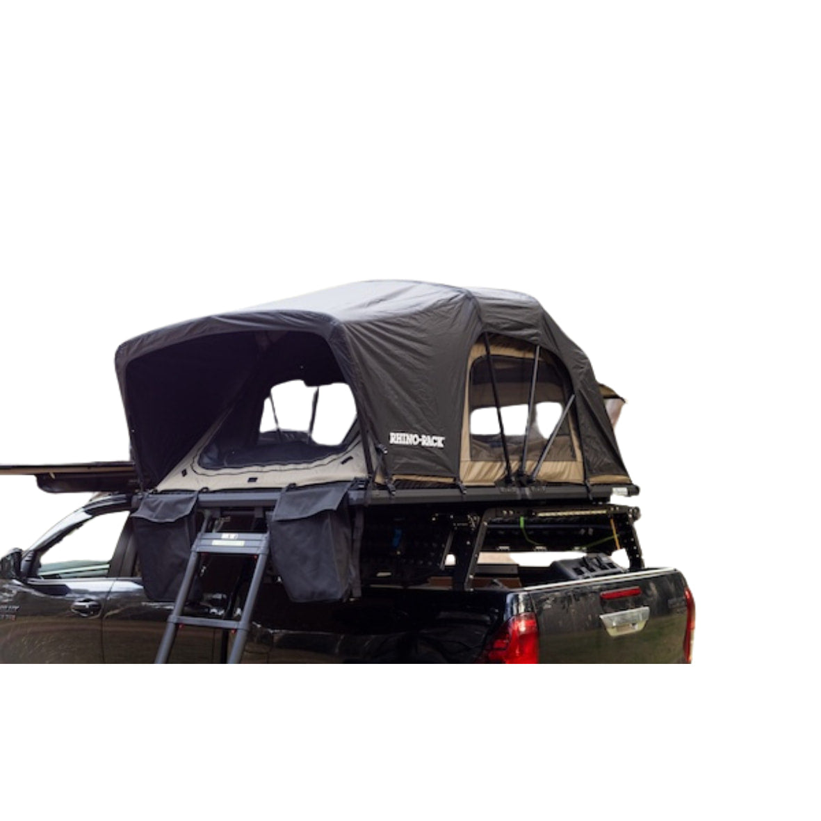 Dachzelt Rhino Rack Soft Shell Schwarz/Khaki - Klappdachzelt