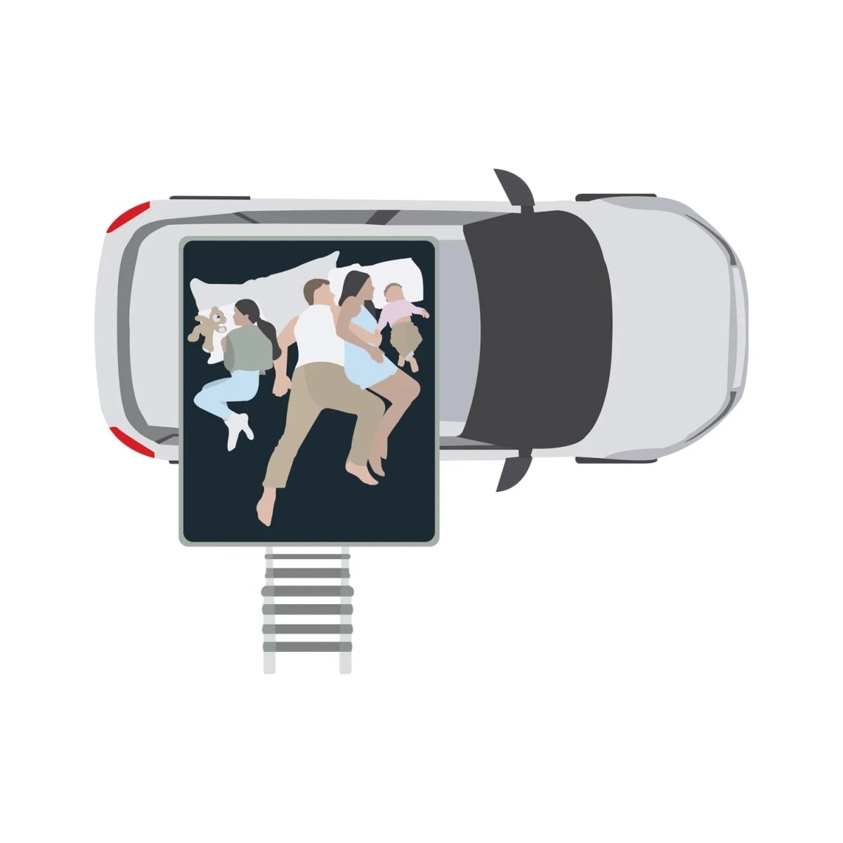 Dachzelt Vickywood Big Willow 180 braun Gen. 3 -