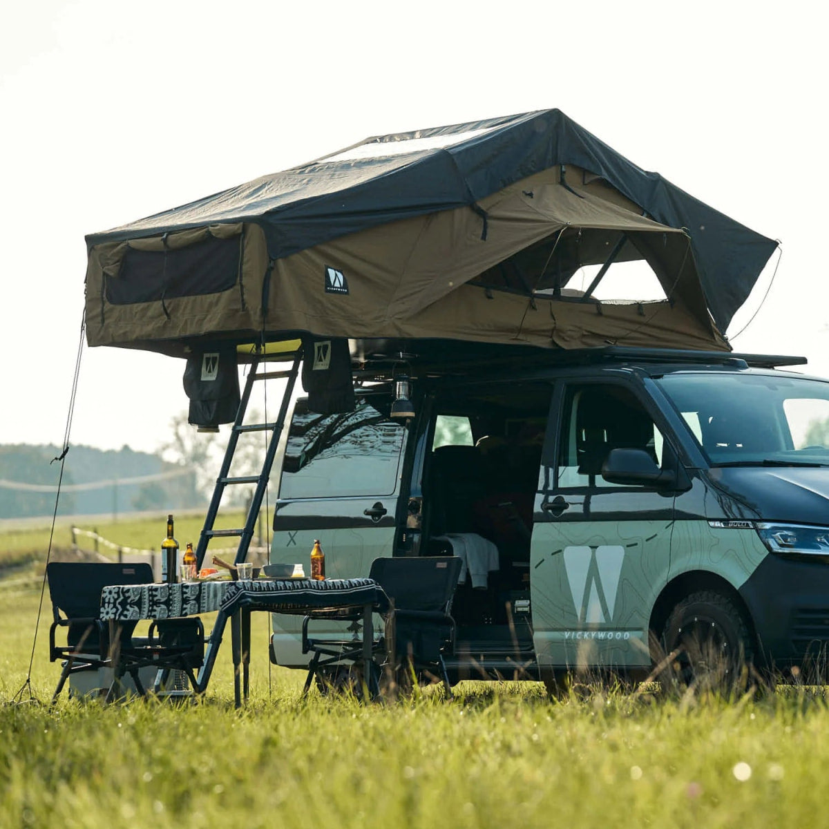 Dachzelt Vickywood Big Willow 180 Gen. 3 goldbraun