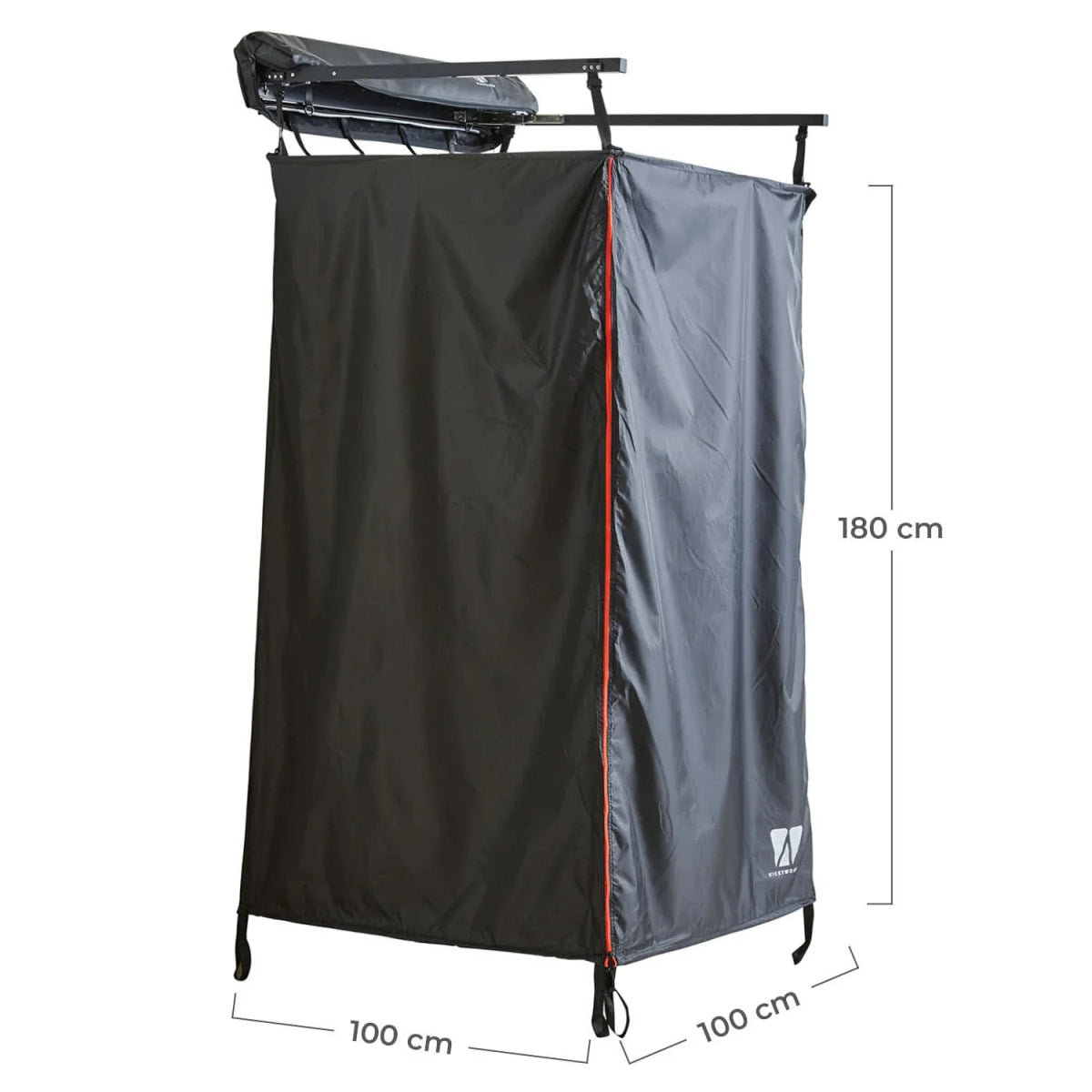 Duschzelt 100cm mit Regenhaube von Vickywood - Duschzelt