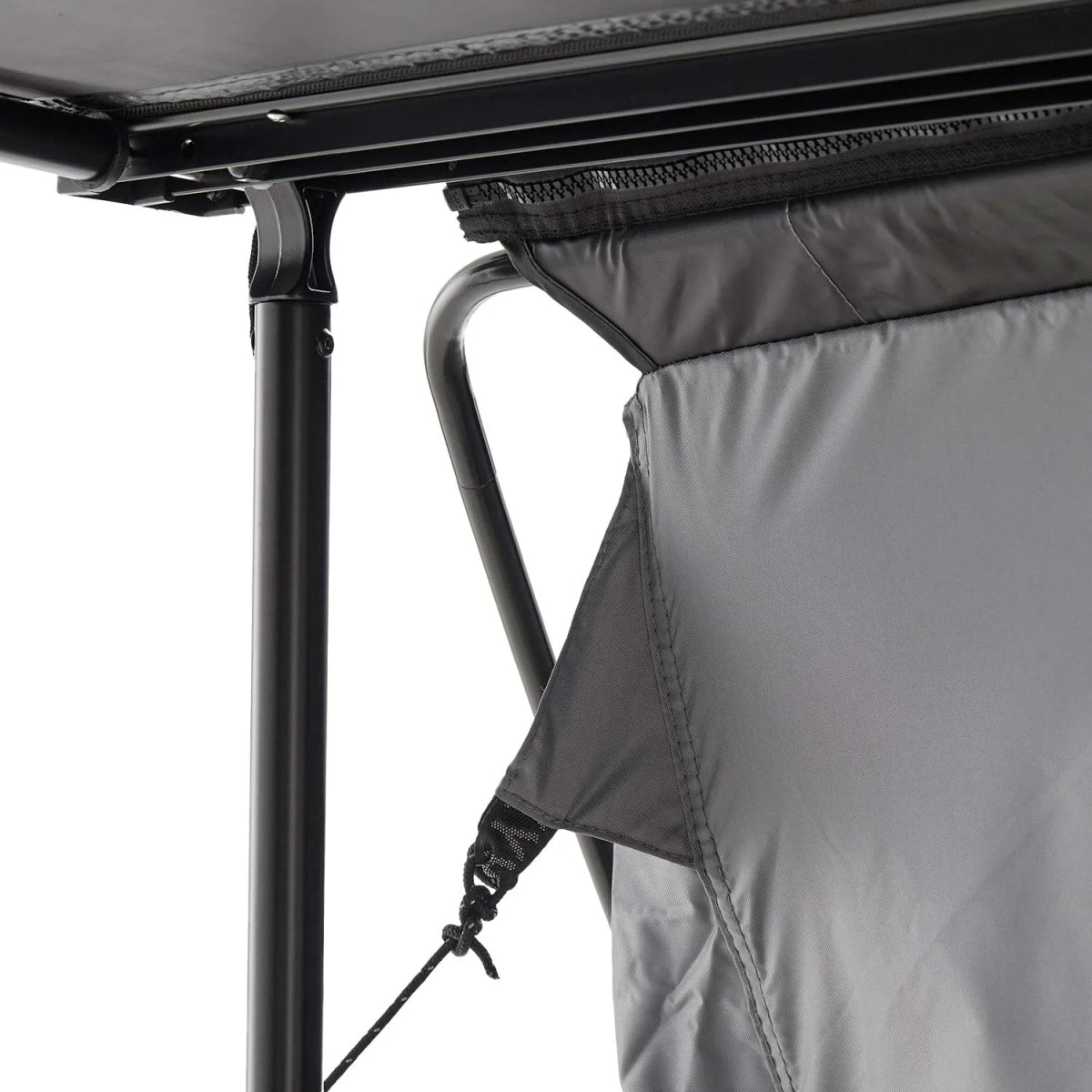 Freistehender Zeltraum zu Seitenmarkise 170 cm grau