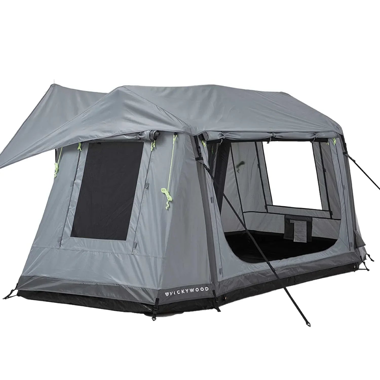Freistehendes Campingzelt aufblasbar 140 grau