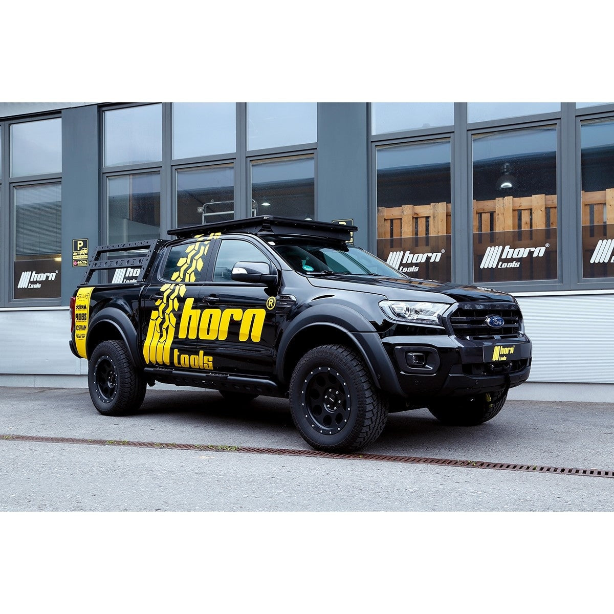 Horntools Dachträger ExRoof Ford Ranger flach Alu schwarz -