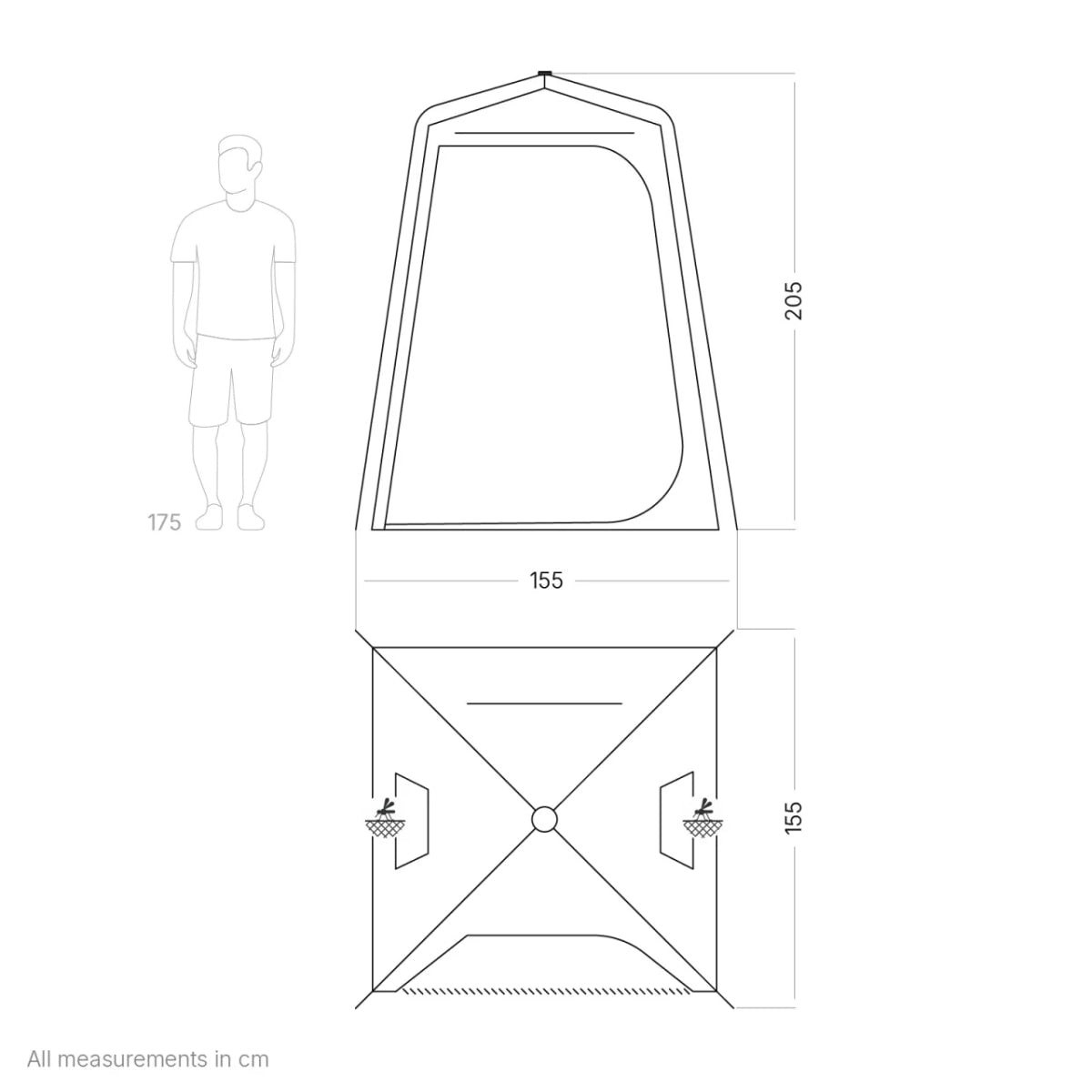 Qeedo Duschzelt Quick Shower Cabin - Duschzelt