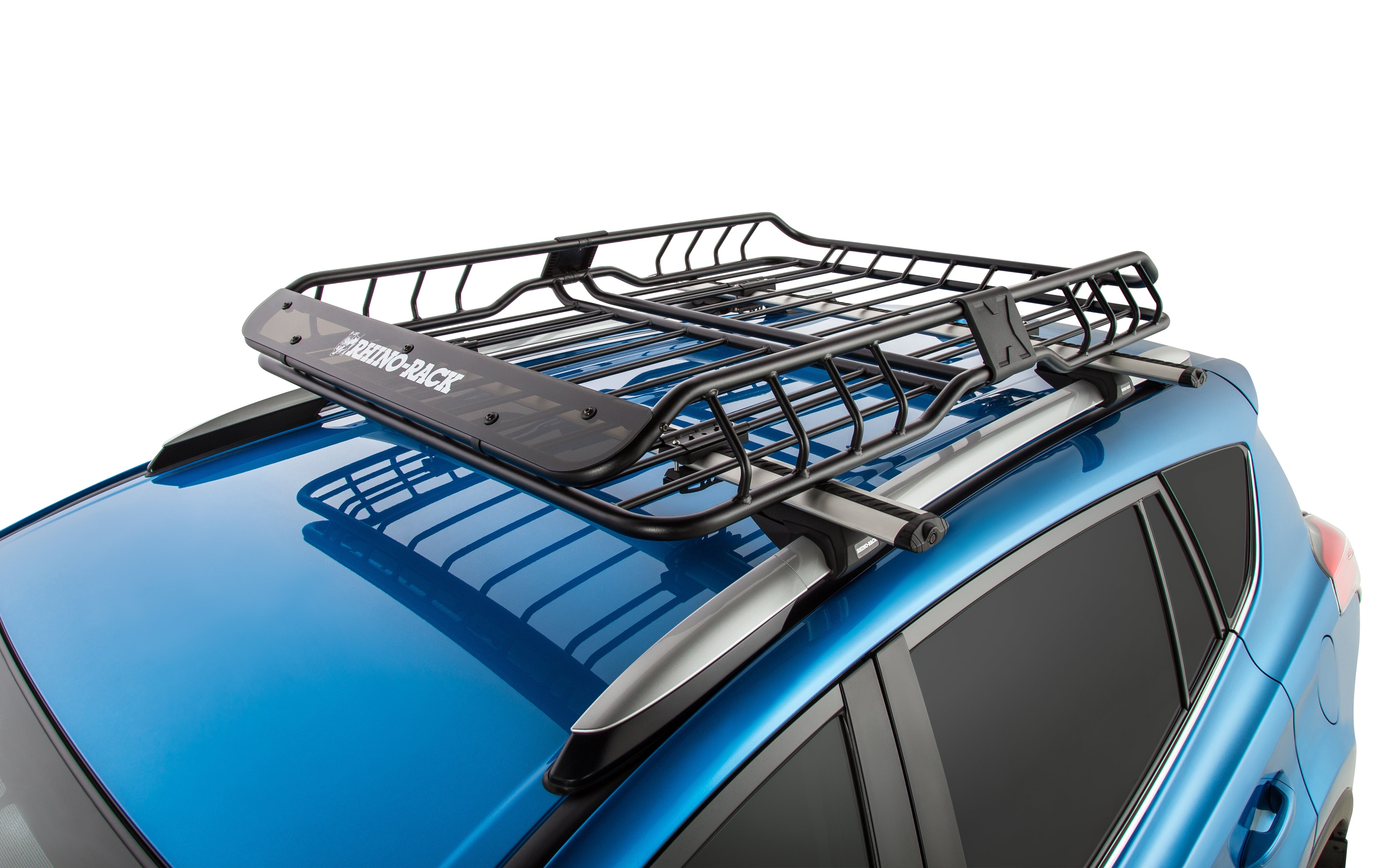 Rhino Rack Xtray Stahl-Gepäckkorb Dachträger "L" mit Gitter, schwarz von Rhino Rack