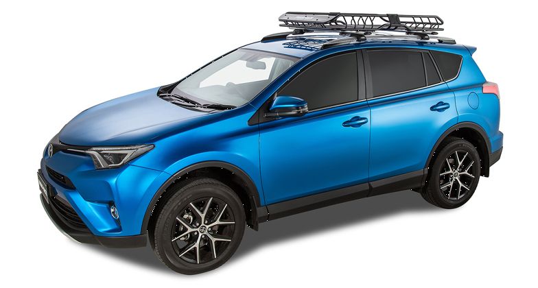 Rhino Rack Xtray Stahl-Gepäckkorb Dachträger "L" mit Gitter, schwarz von Rhino Rack