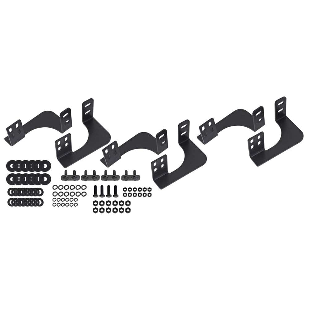 Schwarz matte Rock Rails passend für Nissan Navara D231