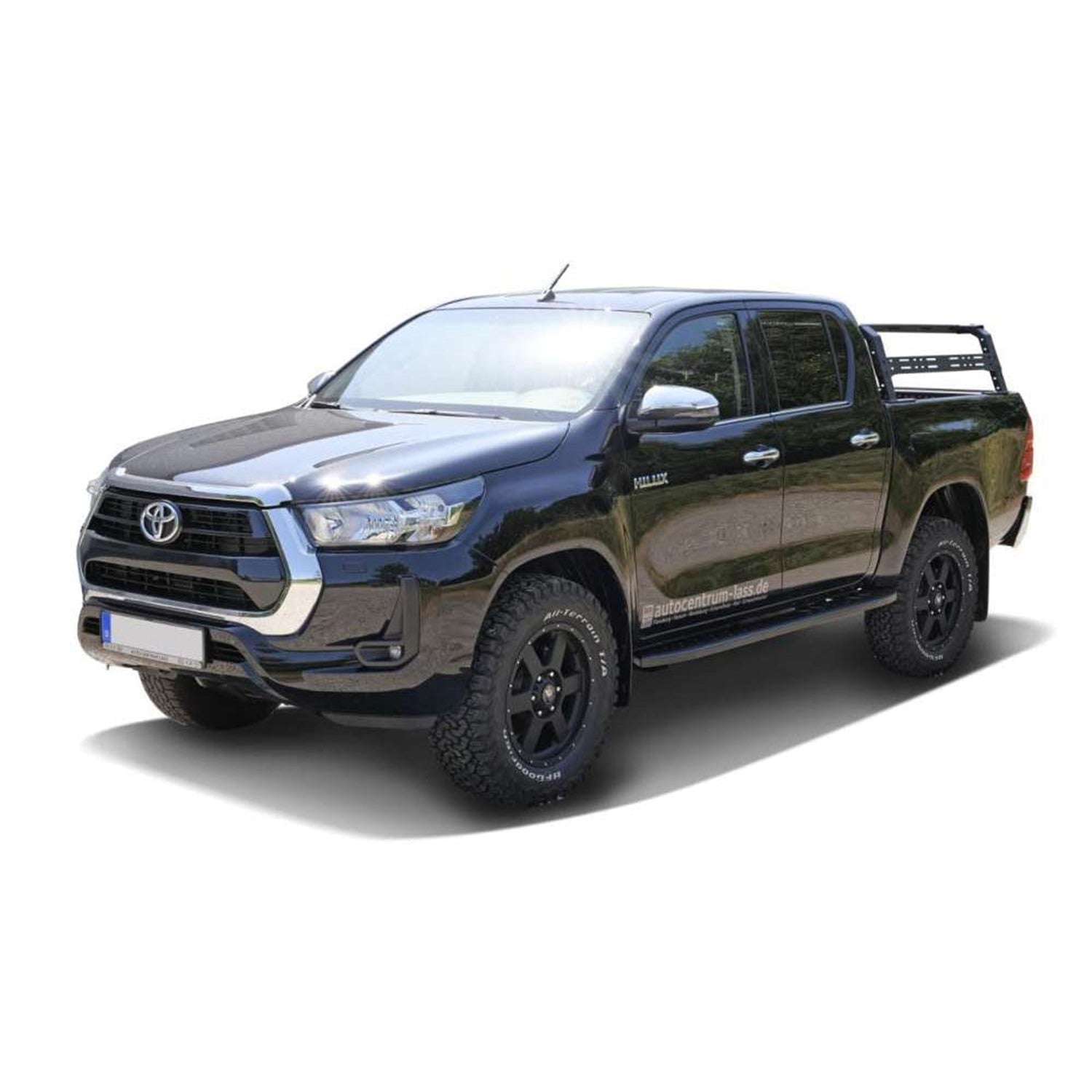 Schwarz matte Trittbretter für Toyota Hilux ab 2015 – Bild 1