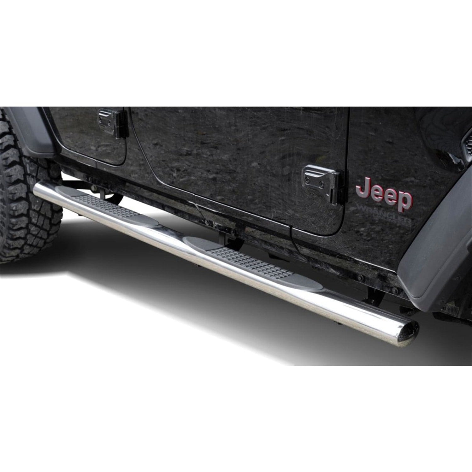 Schwellerrohre Edelstahl Ø 100 mm für Jeep Wrangler JL 4-Türer – Bild 2