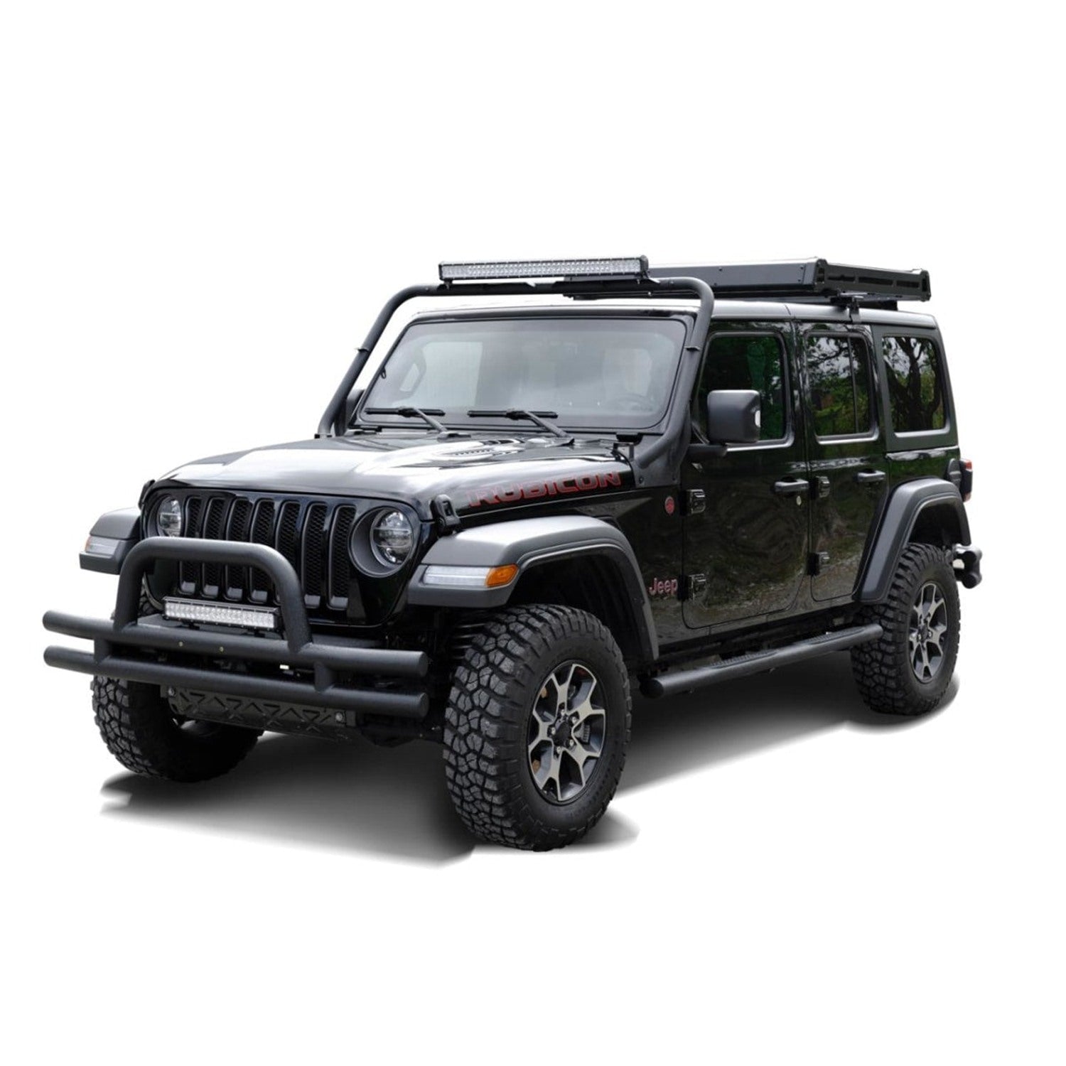 Schwellerrohre schwarz Ø 100 mm für Jeep Wrangler JL 4-Türer – Bild 1