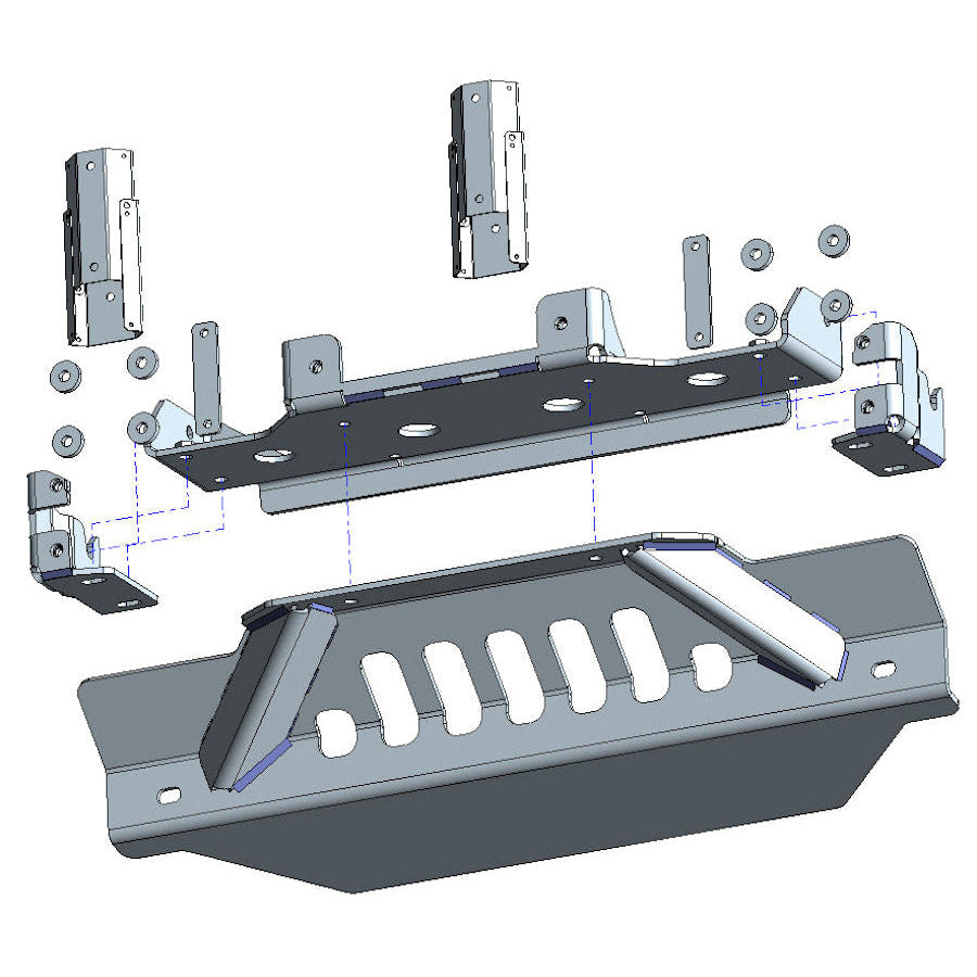Seilwinden Set Jeep Wrangler JL inkl. WARN ’VR EVO 8s’