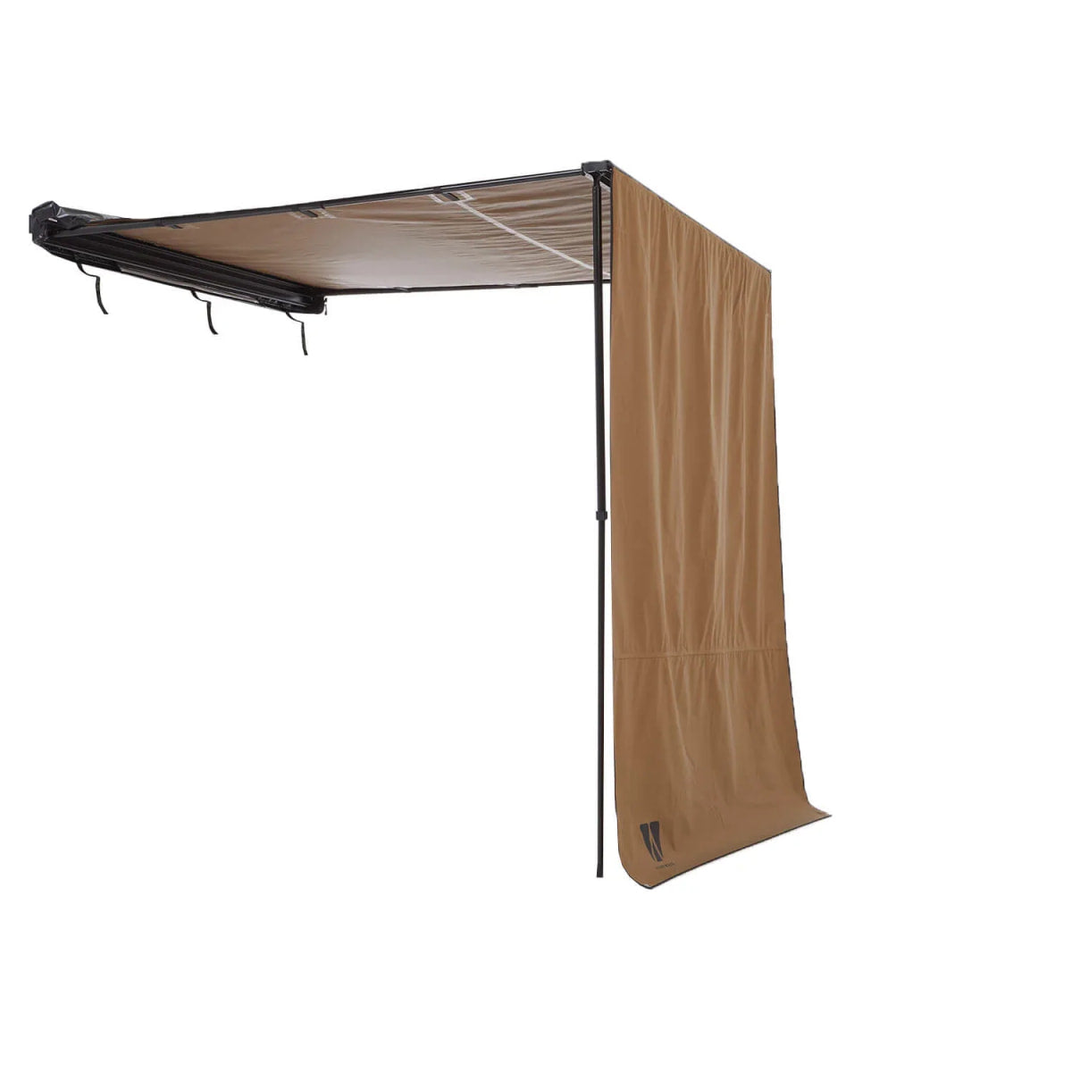 Seitenmarkise Wand VICKYWOOD 250 x 170 / 220 cm goldbraun