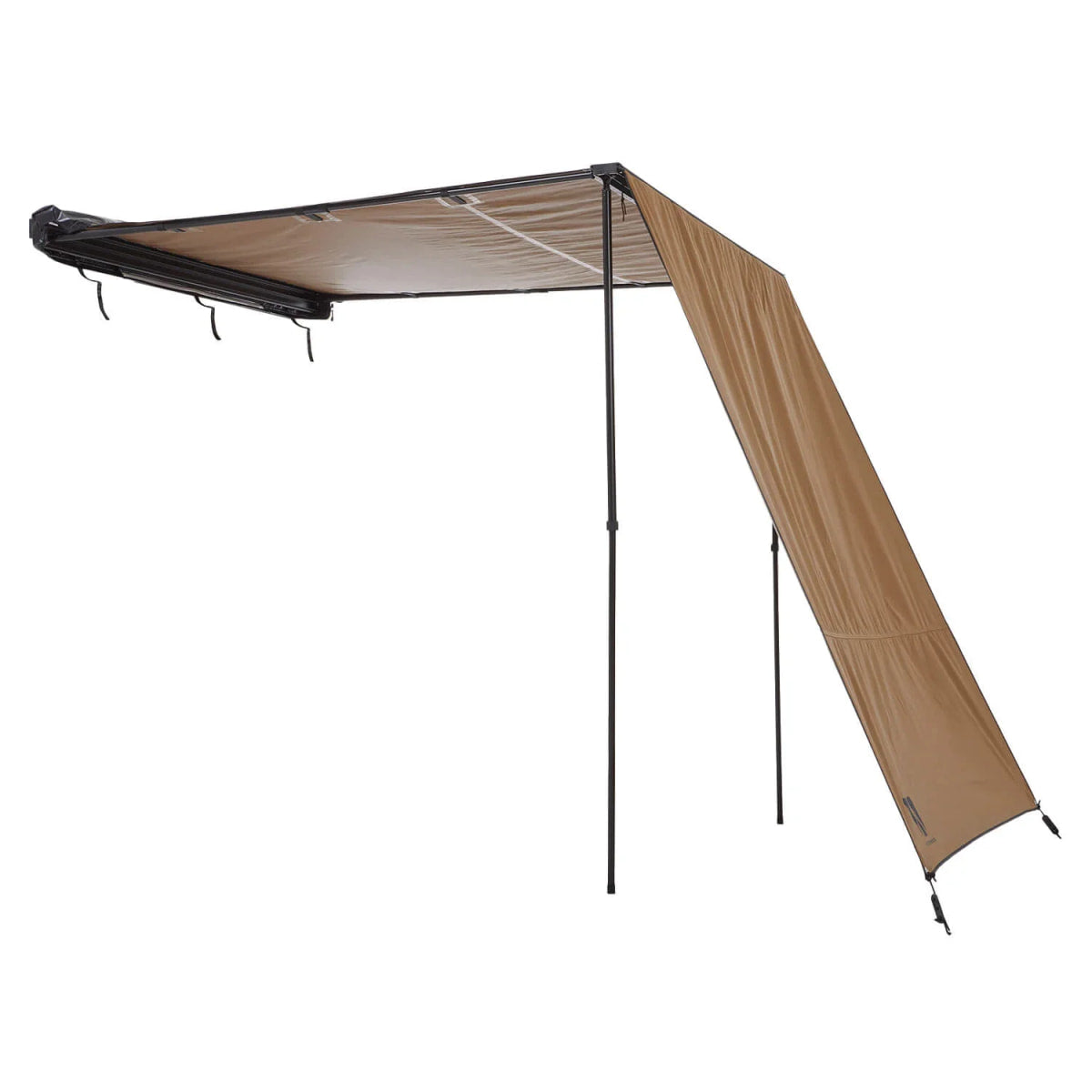 Seitenmarkise Wand VICKYWOOD 250 x 170 / 220 cm goldbraun