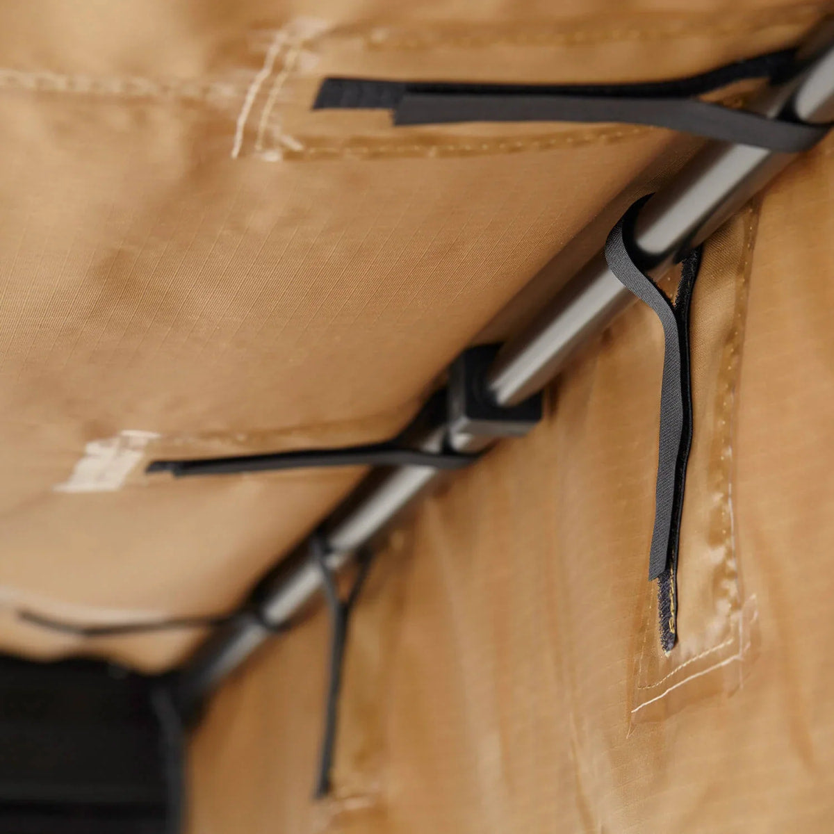 Seitenmarkise Wand VICKYWOOD 250 x 170 / 220 cm goldbraun