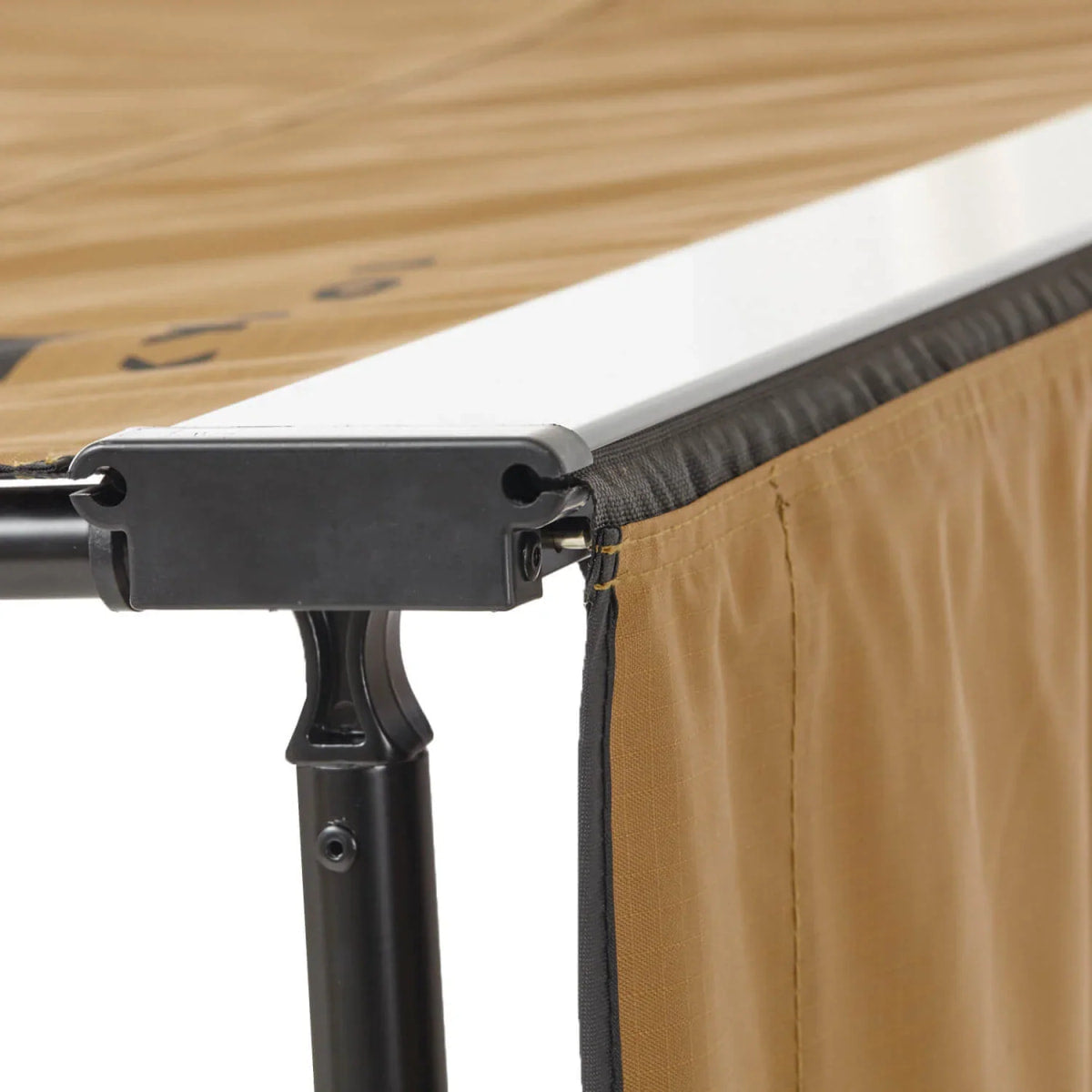 Seitenmarkise Wand VICKYWOOD 250 x 170 / 220 cm goldbraun