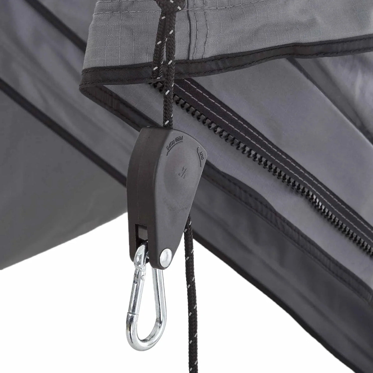 Seitenwände für 180° Heckmarkise LEAF 150 cm grau - Markise