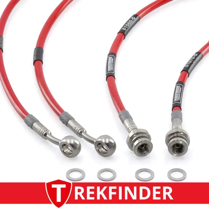 Stahlflexbremsleitungssatz für SUZUKI Jimny II ca. + 5 cm