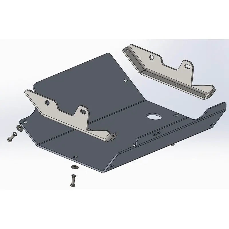 Unterfahrschutz für SUZUKI Jimny I Typ FJ LENKGESTÄNGE / ÖLWANNE / DIFFERENTIAL / VORNE aus 8 mm Aluminium von Trekfinder