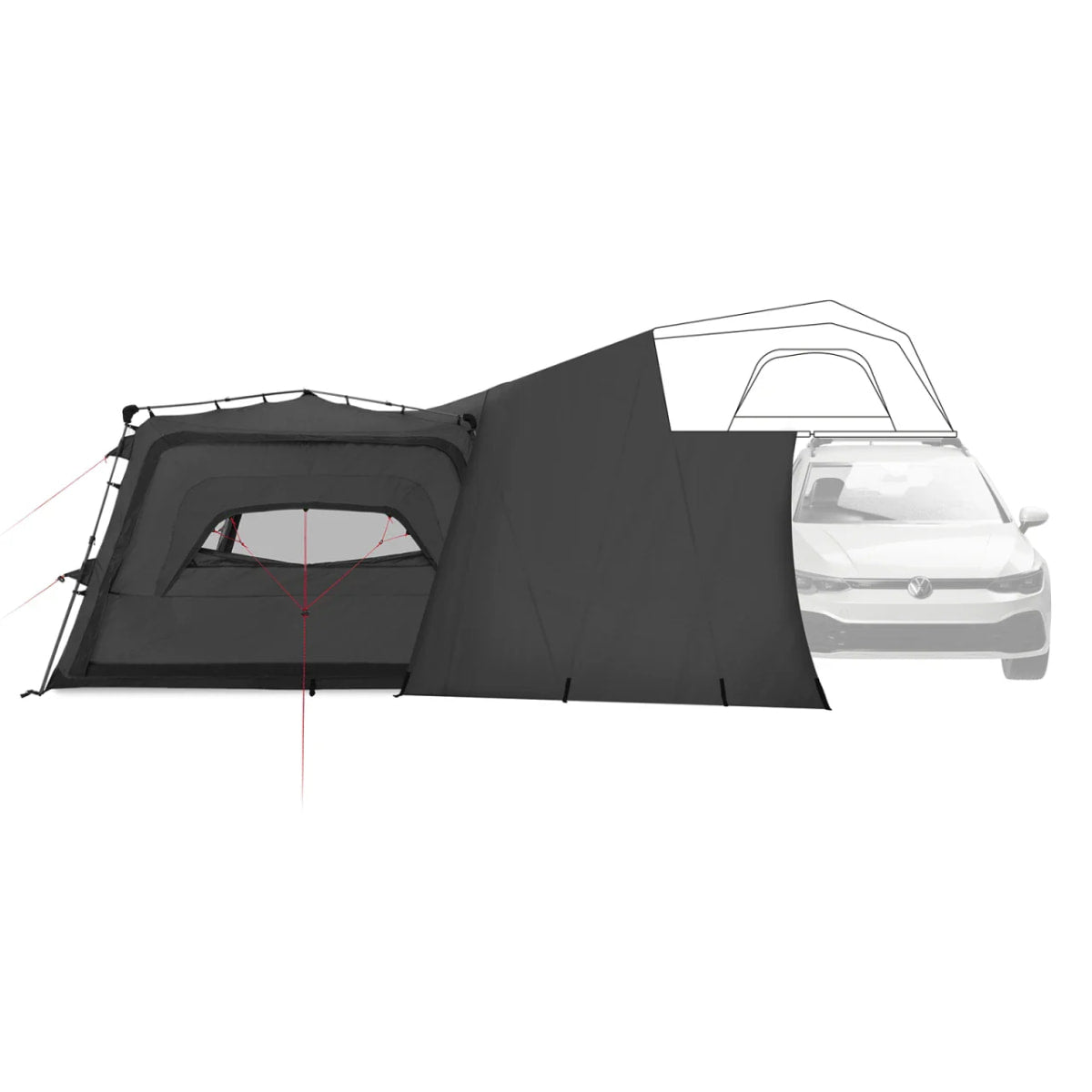 Vorzelt zu qeedo Dachzelt Hybrid 3 + - Quick Base Freedom