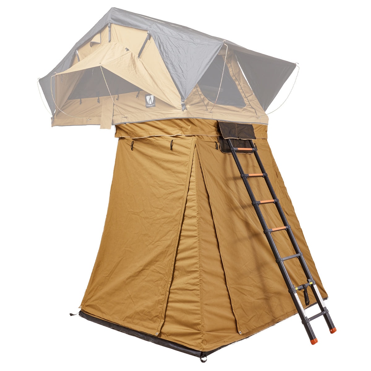 Vorzelt zu Vickywood Dachzelt Small Willow 140 braun -