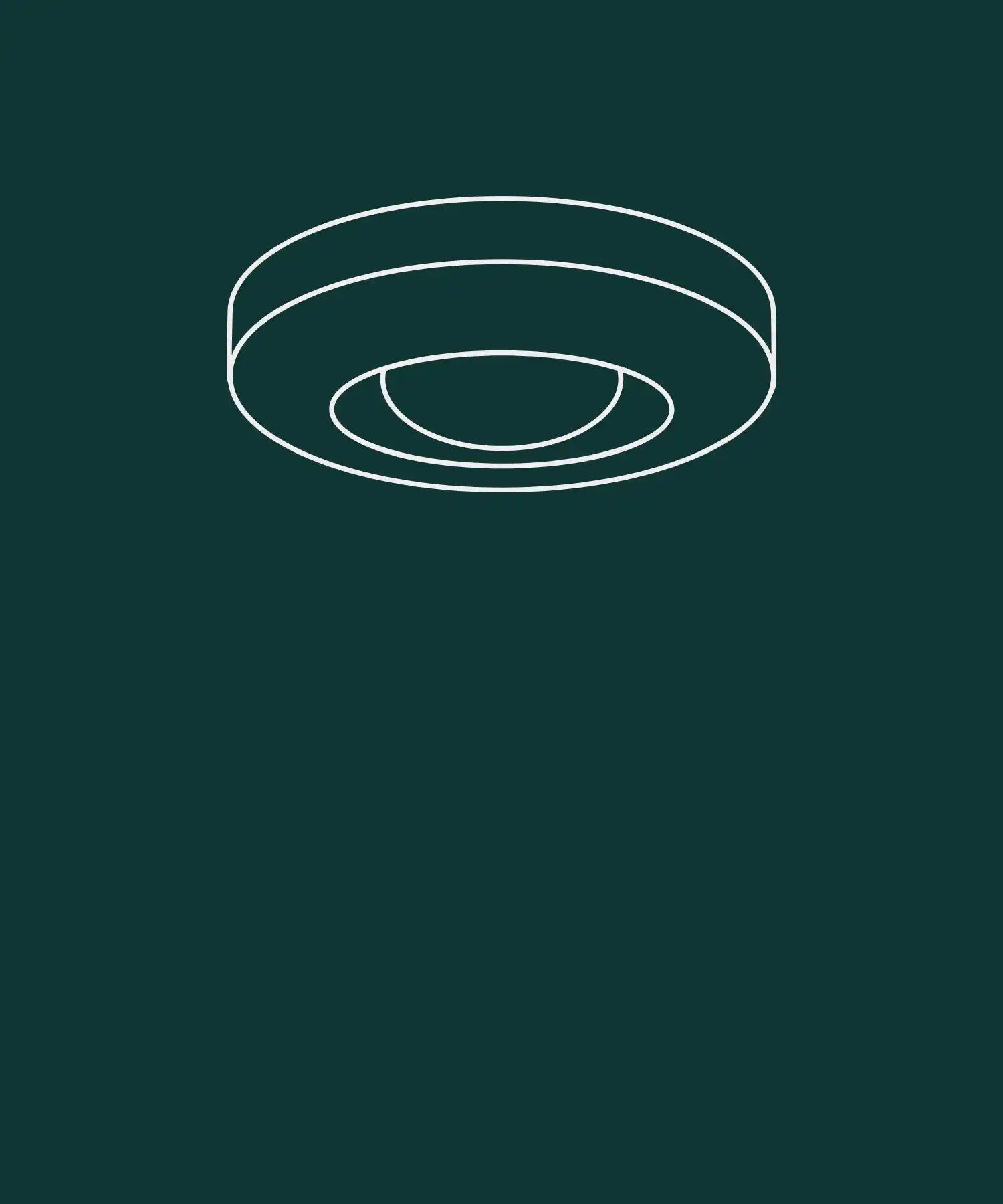 Weißer runder Deckenleuchten.