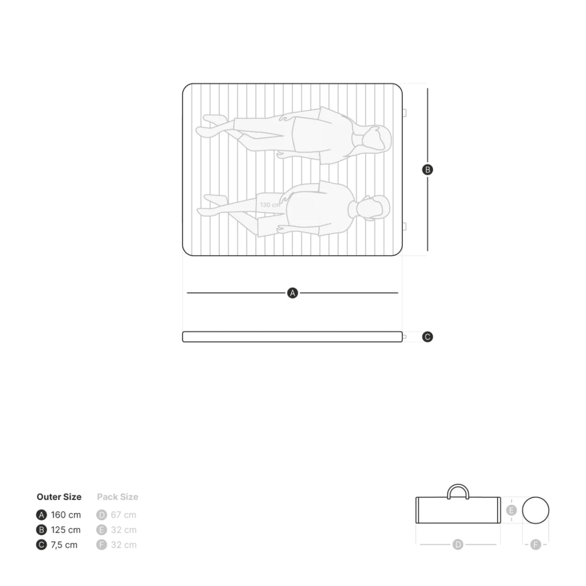 Zelt-Matratze qeedo Cloudmat Junior Double - Zelt-Matratze