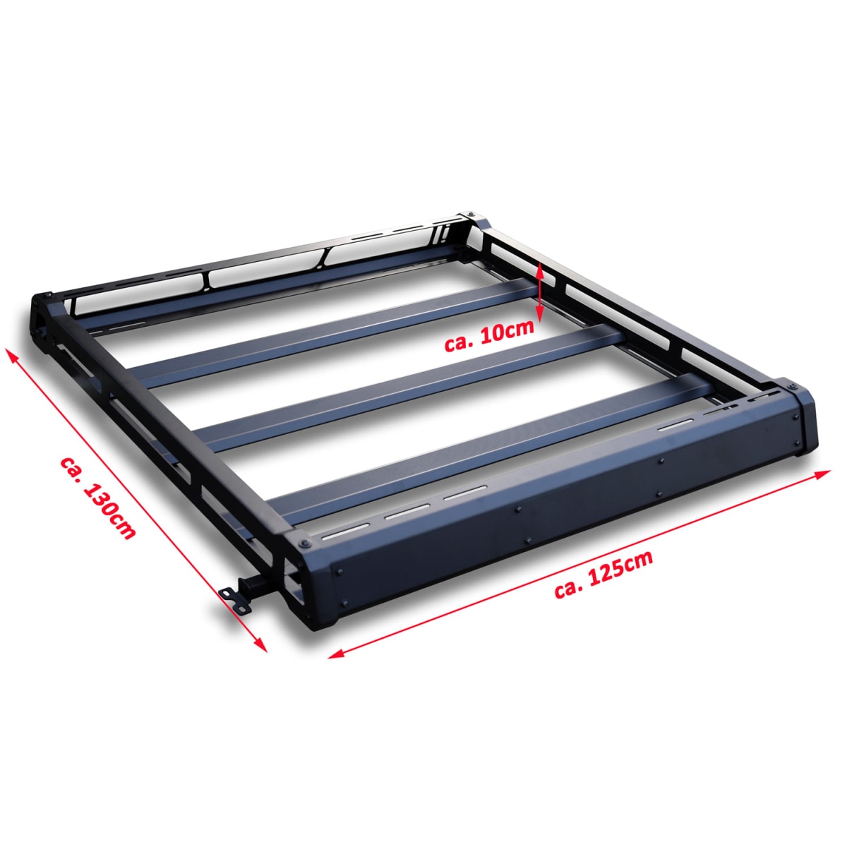 Dachträger Blackrock schwarz Aluminium für Jeep Wrangler JL