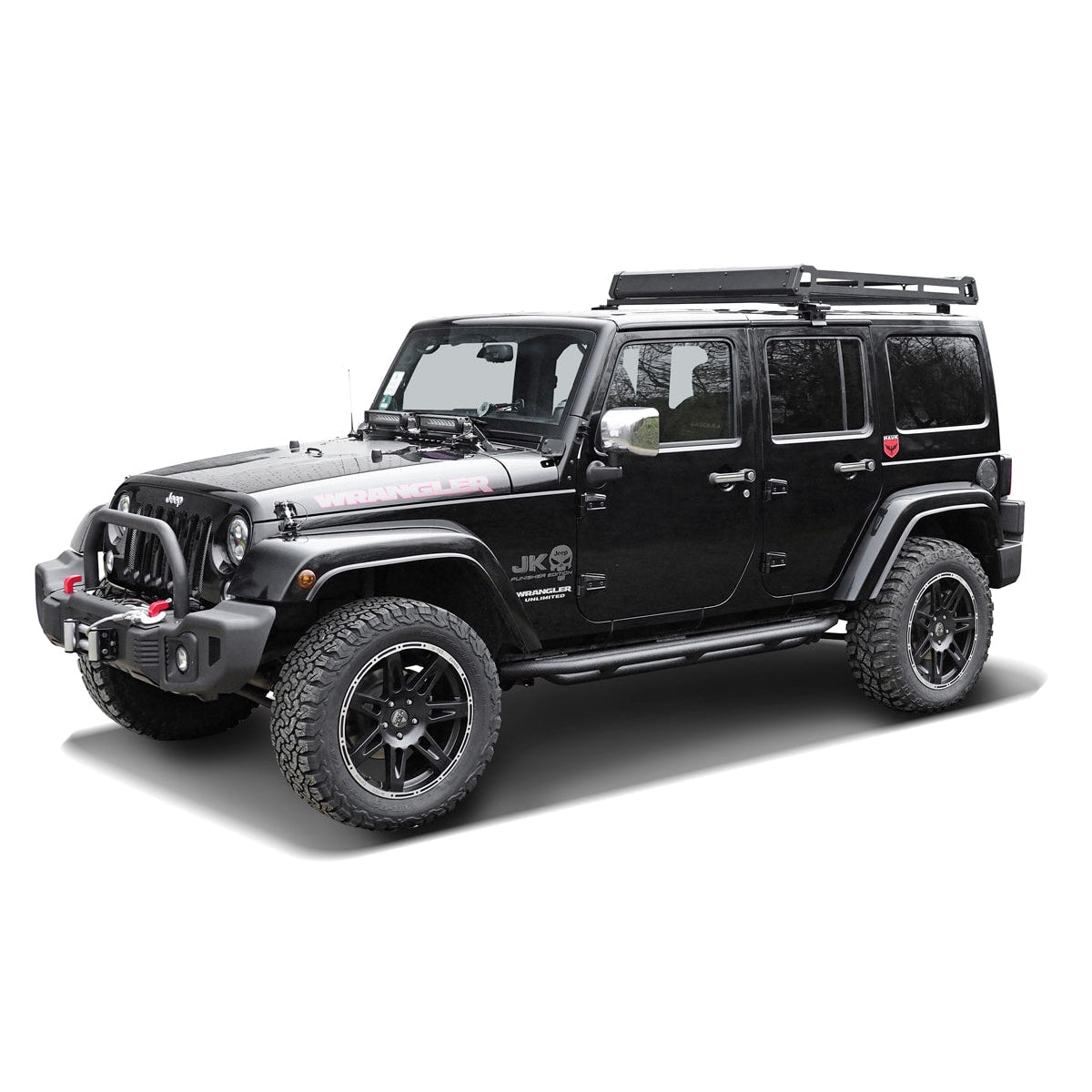 Dachträger Stahl schwarz für Jeep Wrangler JK 07-18 -