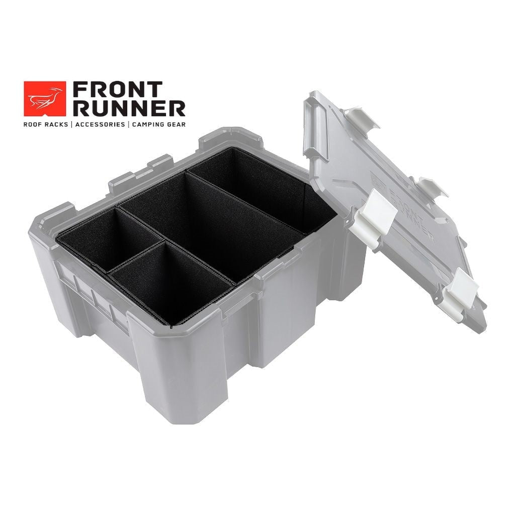 Schaumstoff-Trennwände für Aufbewahrungsboxen von Front